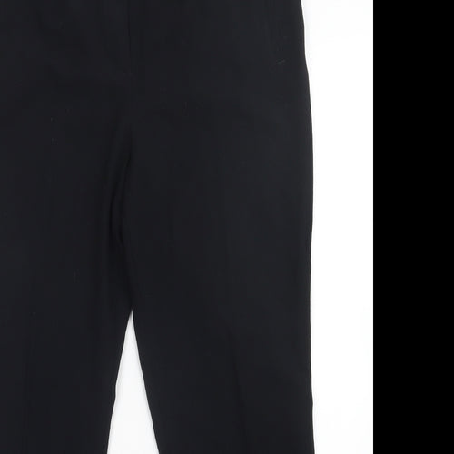 M&S Womens Black   Trousers  Size 14 L28 in