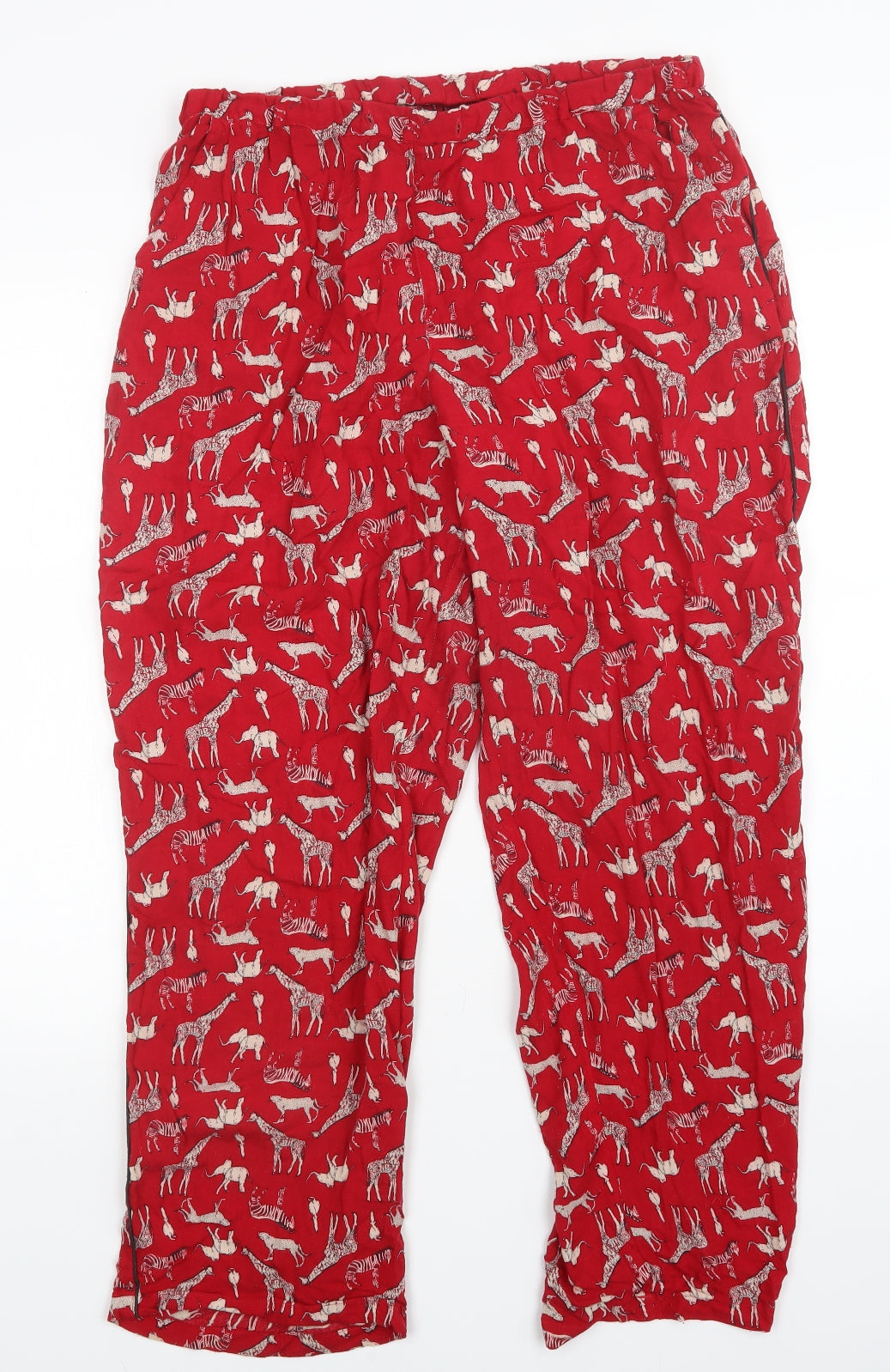 vetiver Womens Red Animal Print   Pyjama Set Size 12