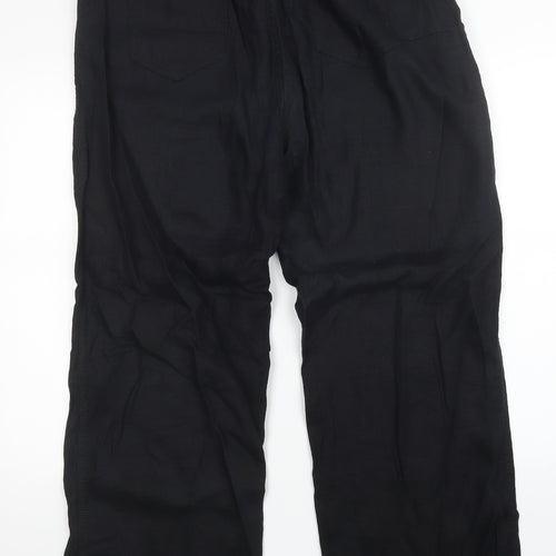M&S Womens Black   Trousers  Size 16 L27 in
