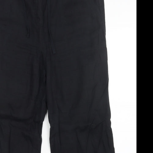 M&S Womens Black   Trousers  Size 16 L27 in