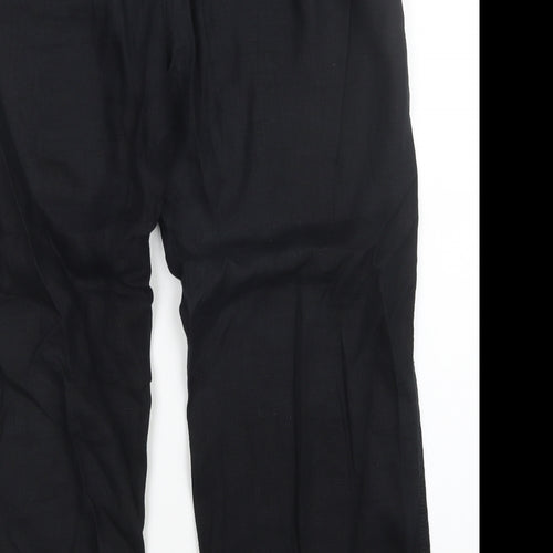 M&S Womens Black   Trousers  Size 16 L27 in