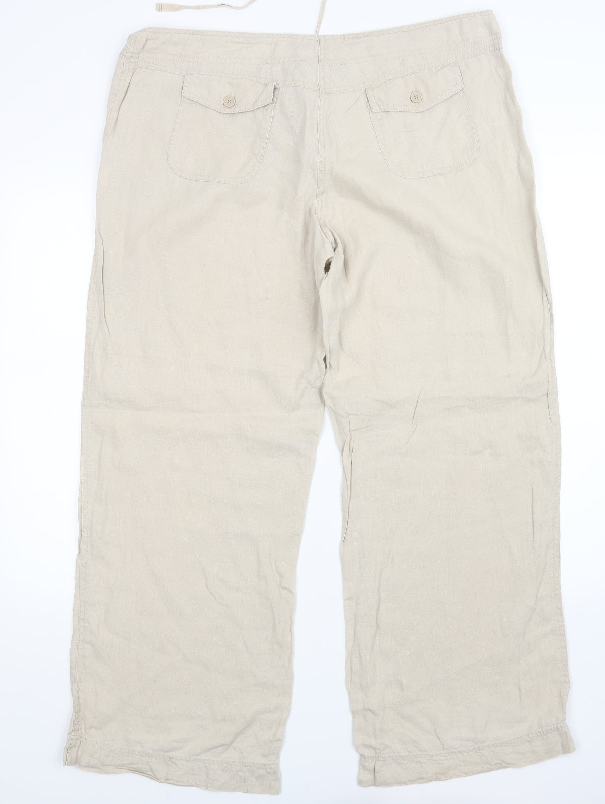 Atmosphere Womens Beige   Trousers  Size 16 L30 in