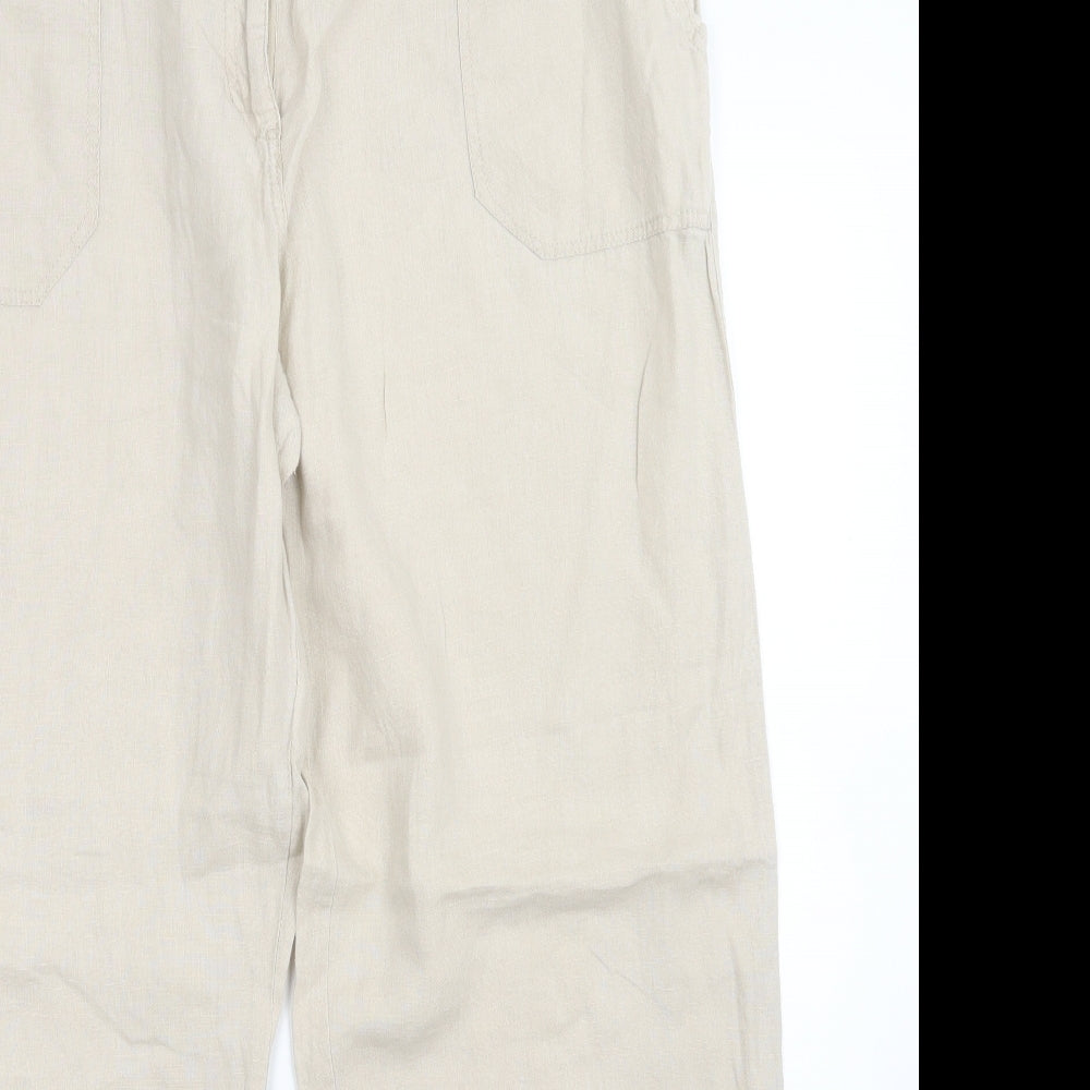 Atmosphere Womens Beige   Trousers  Size 16 L30 in