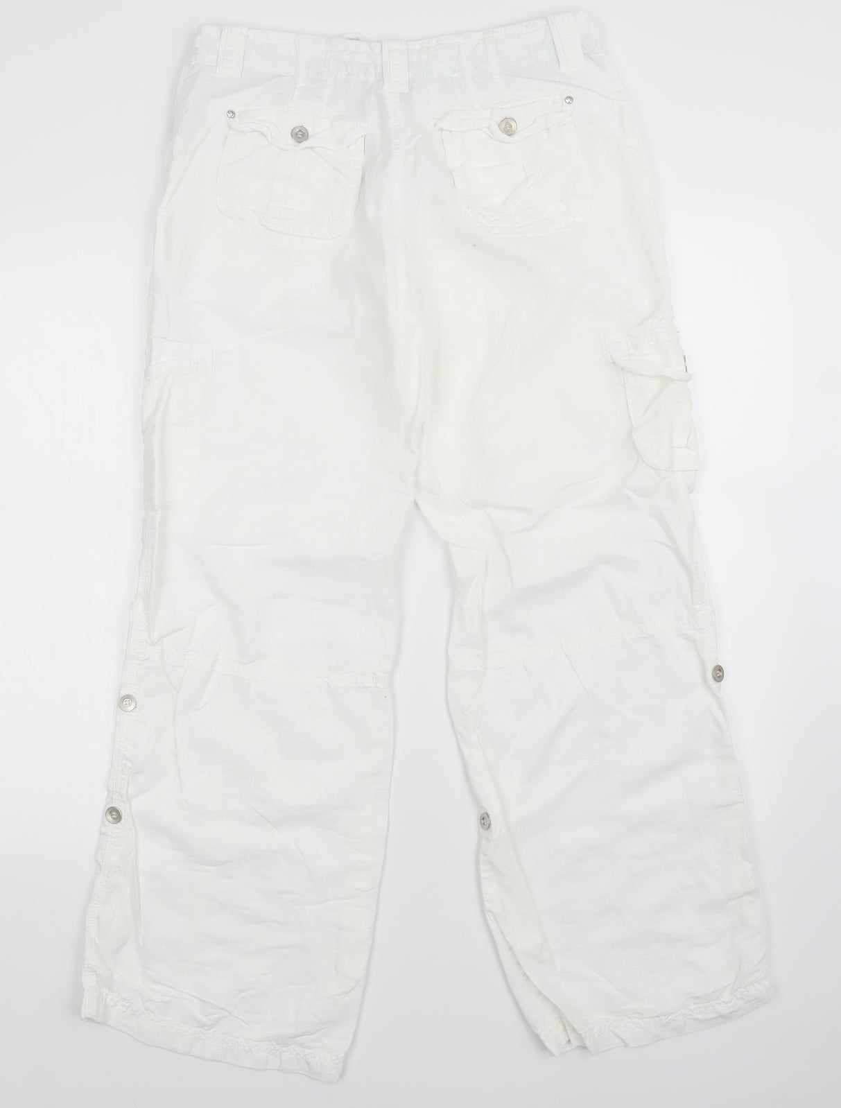denim co Womens White   Trousers  Size 12 L30 in