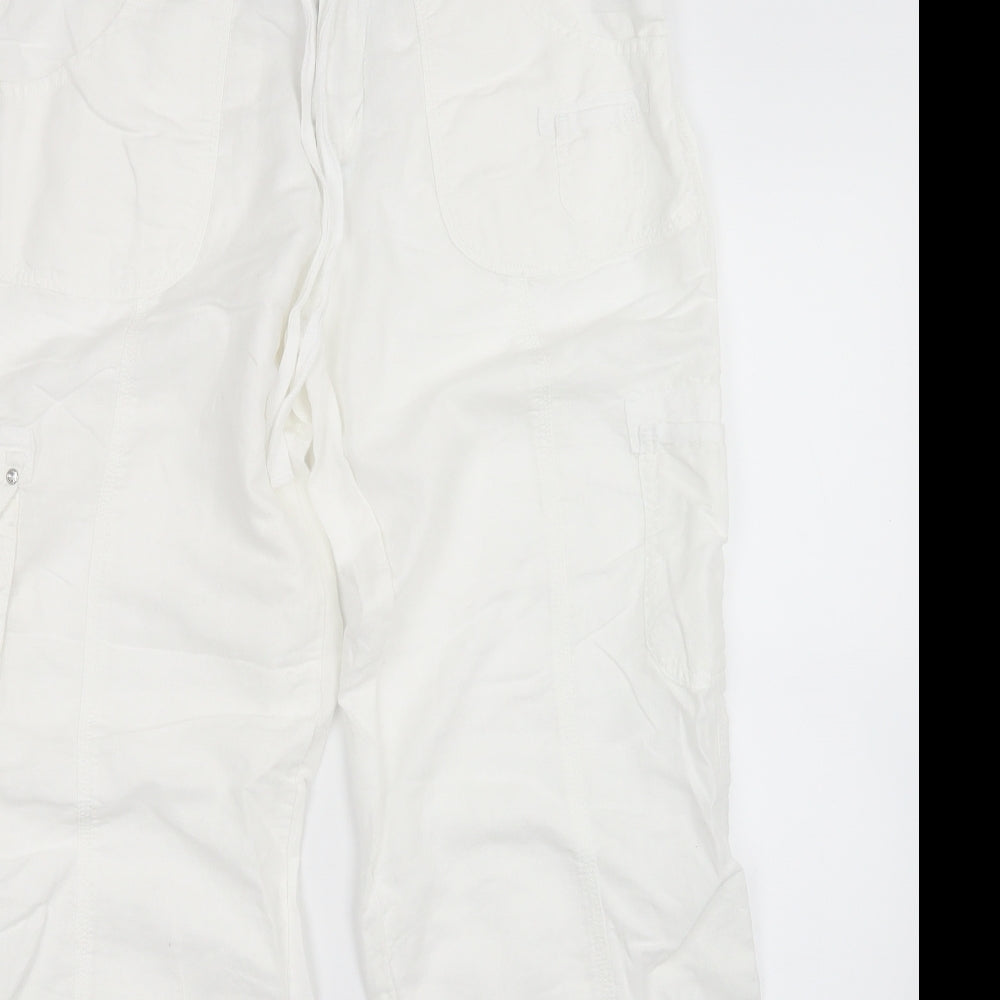 denim co Womens White   Trousers  Size 12 L30 in