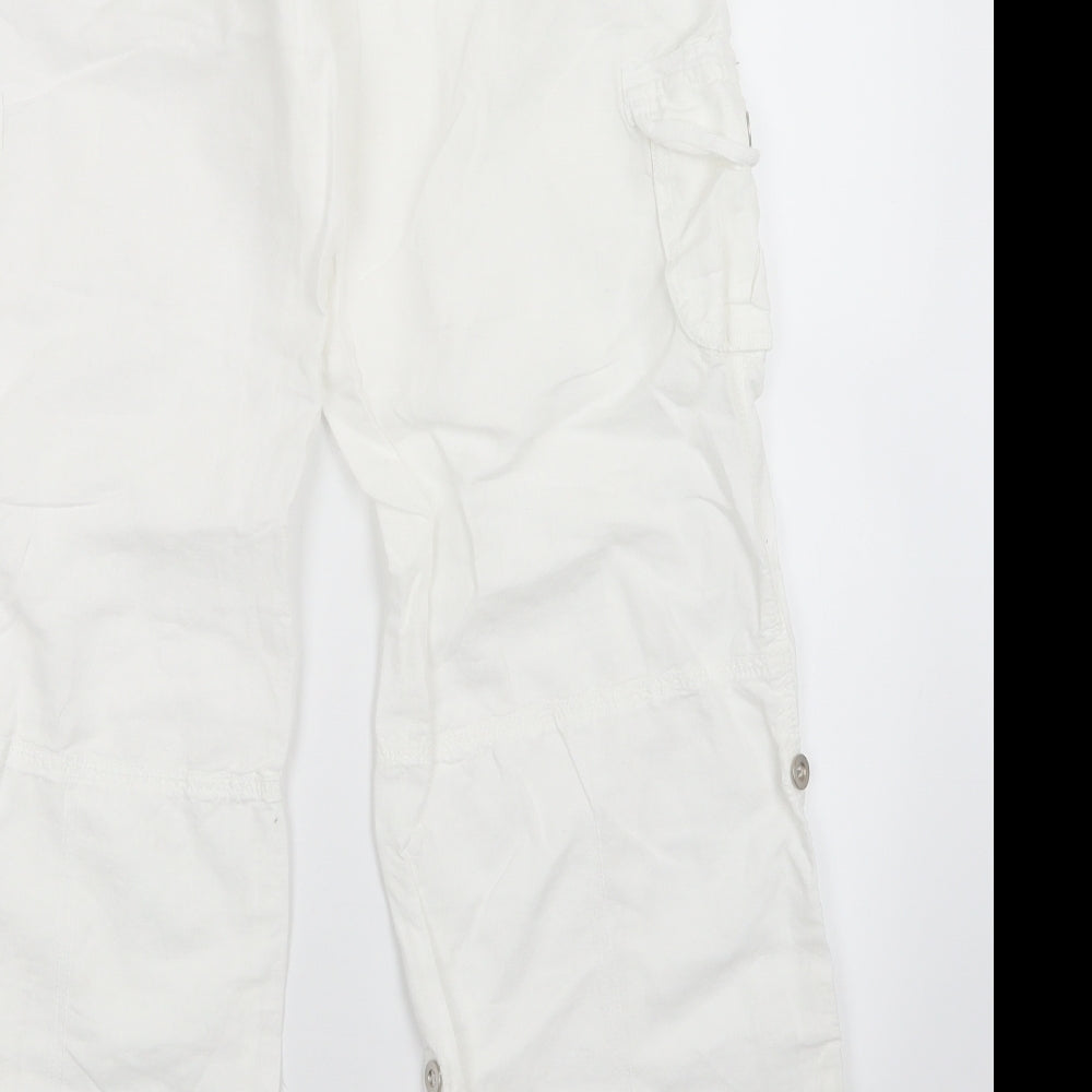 denim co Womens White   Trousers  Size 12 L30 in