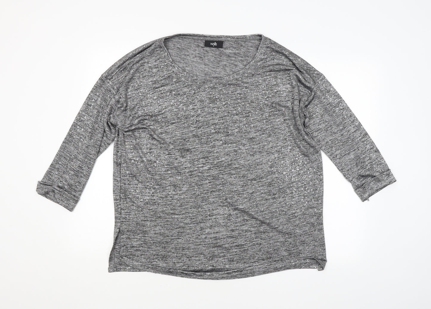 Wallis Womens Silver   Basic Blouse Size M