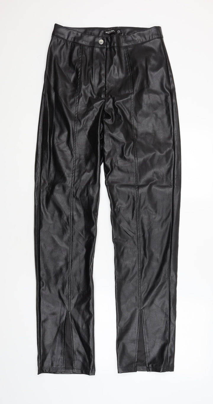 Nasty Gal Womens Black Trousers Size 10 L34 in