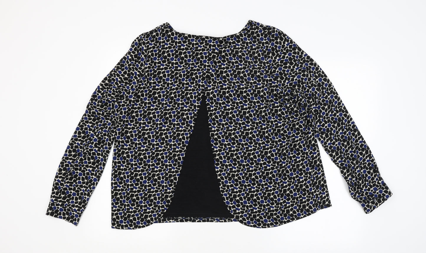 Avoca Womens Multicoloured Geometric  Basic Blouse