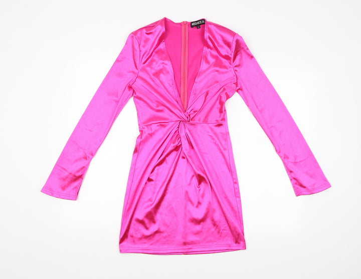 Misspap Womens Pink Slip Dress Size 8