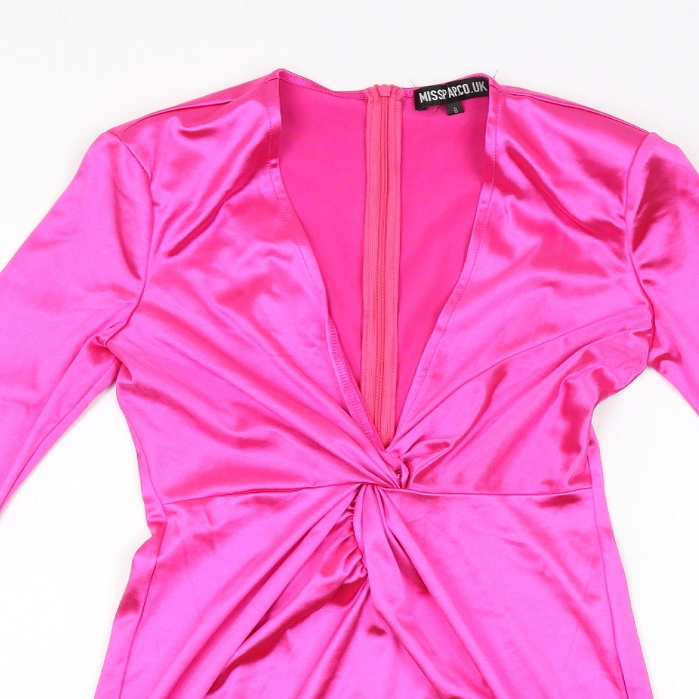 Misspap Womens Pink   Slip Dress  Size 8