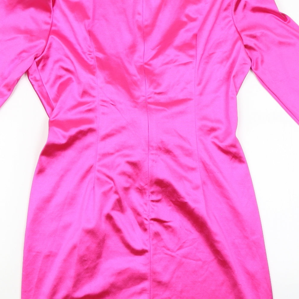 Misspap Womens Pink   Slip Dress  Size 8
