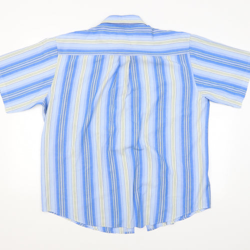 Weatherproof Mens Blue Striped   Button-Up Size XL