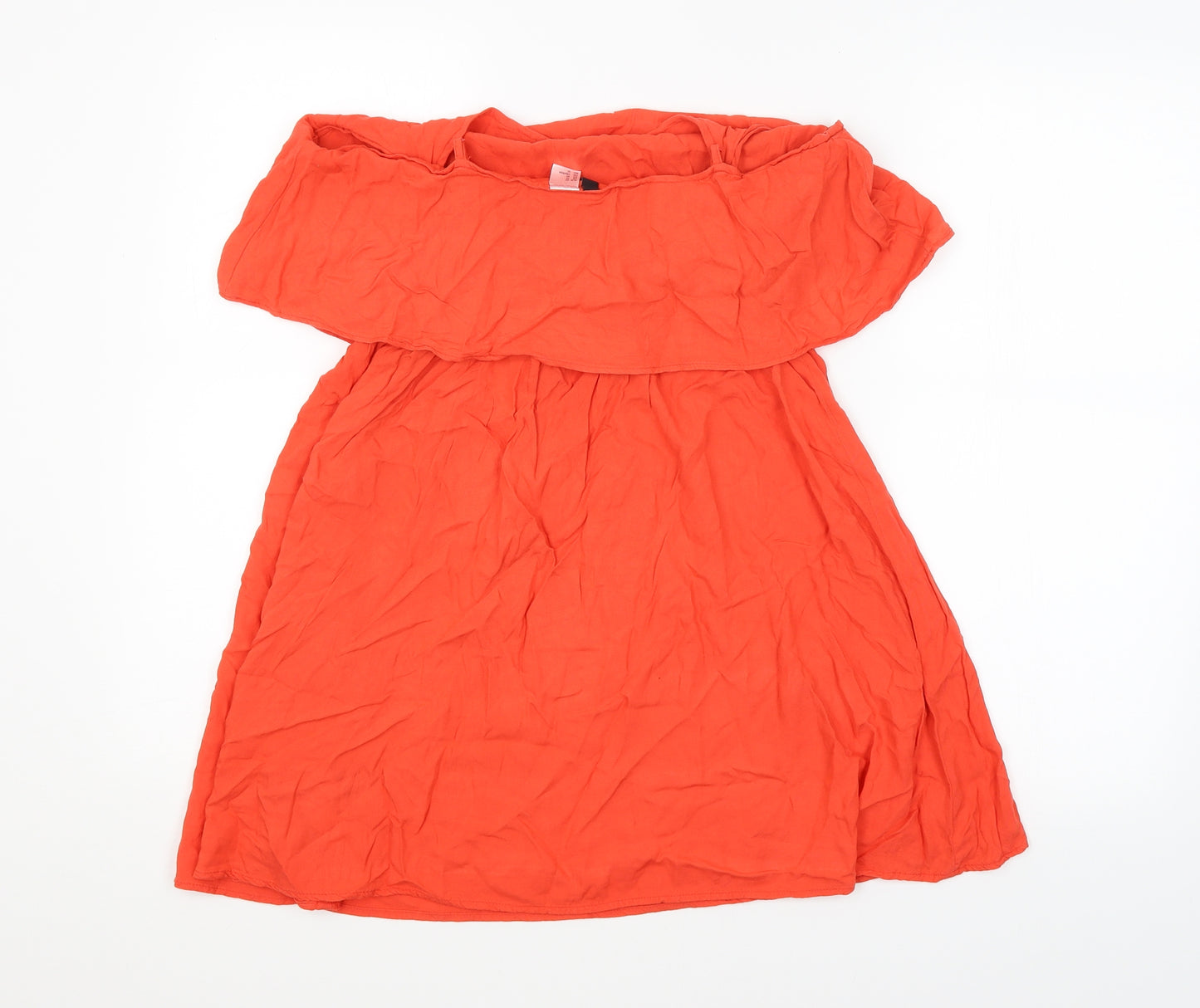 H&M Womens Red   Basic Blouse Size 14