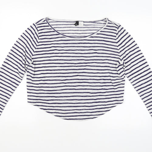 H&M Womens Multicoloured Striped  Pullover Jumper Size M