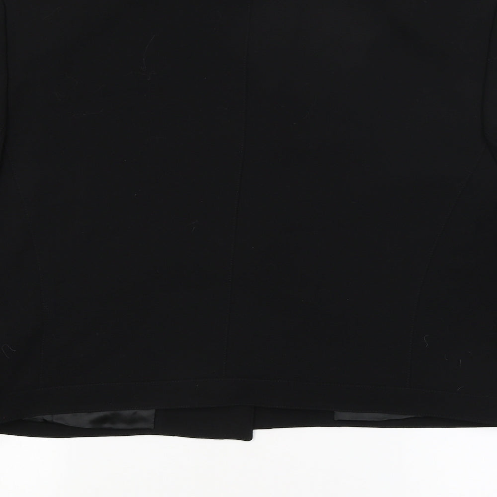 Laurel Womens Black   Basic Button-Up Size 12
