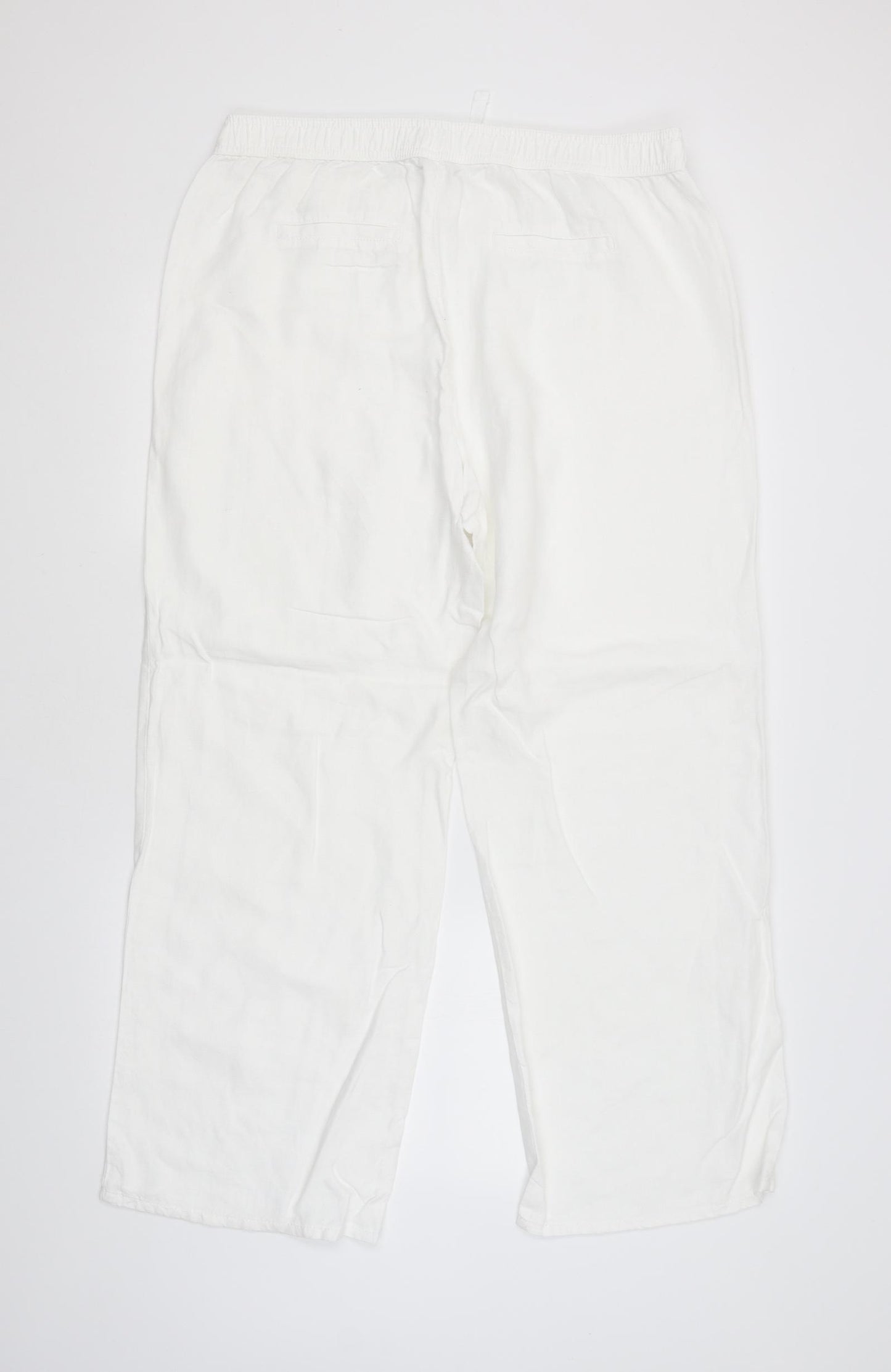 M&S Womens White   Bloomer Trousers  L32 in