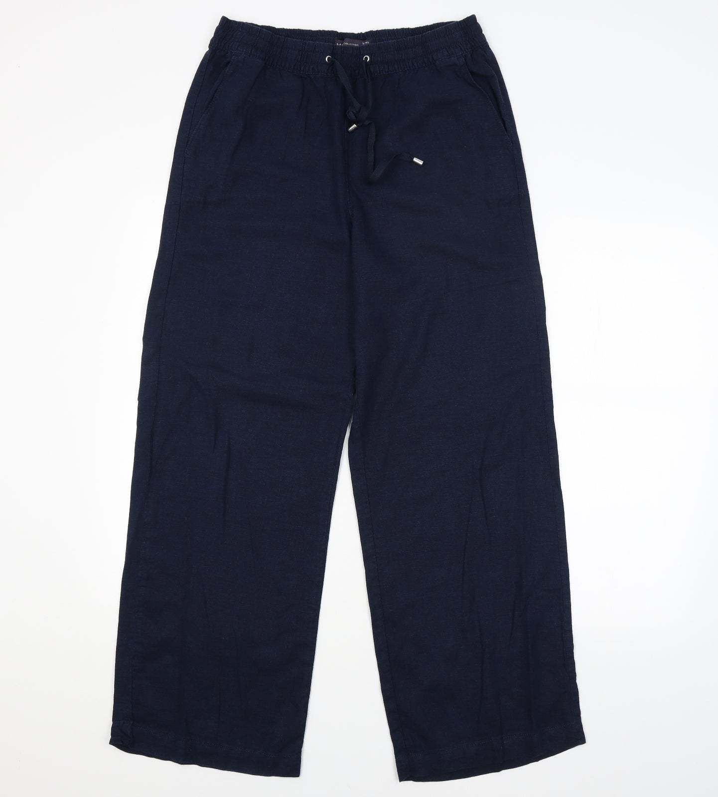 M&S Womens Blue   Bloomer Trousers Size 12 L30 in