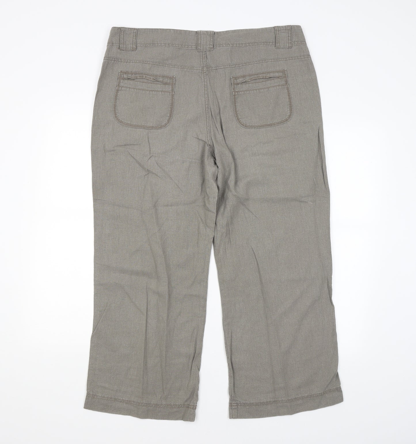 M&S Womens Grey   Trousers  Size 16 L27 in