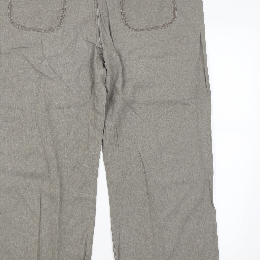 M&S Womens Grey   Trousers  Size 16 L27 in