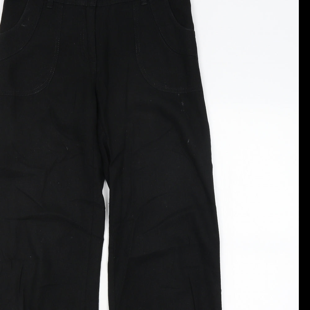 F&F Womens Black   Chino Trousers Size 6 L30 in