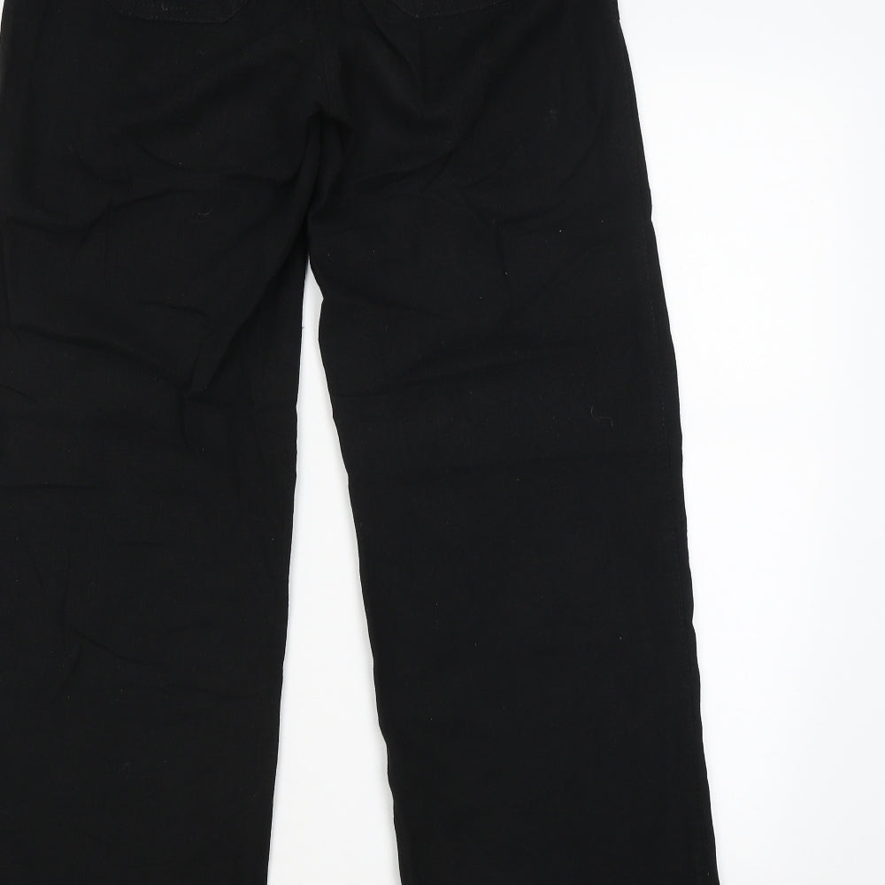 F&F Womens Black   Chino Trousers Size 6 L30 in