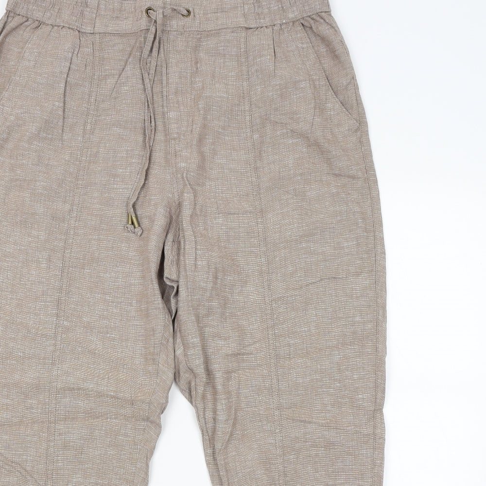 Nutmeg Womens Brown   Bloomer Trousers Size 18 L28 in