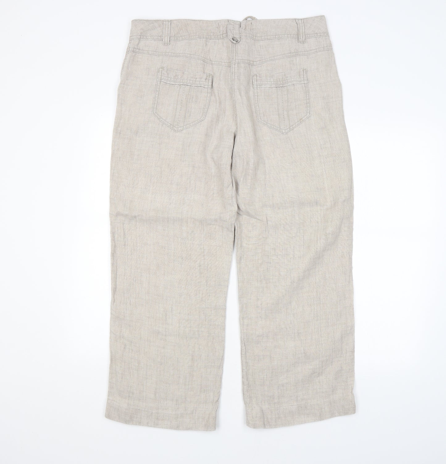 George Womens Beige   Trousers  Size 14 L28 in