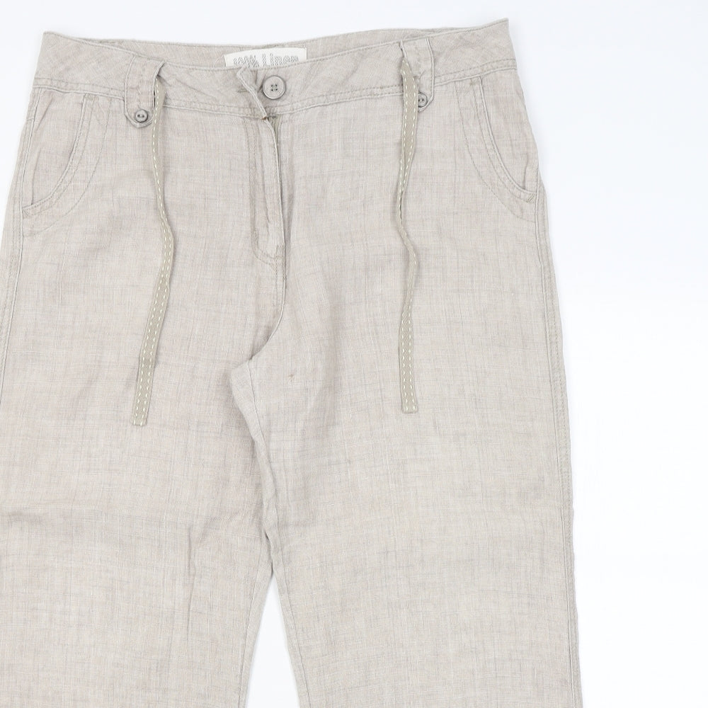 George Womens Beige   Trousers  Size 14 L28 in