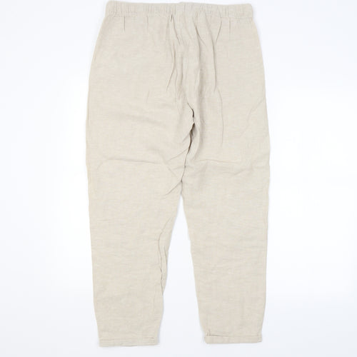 A.M London Womens Beige   Bloomer Trousers Size 12 L28 in