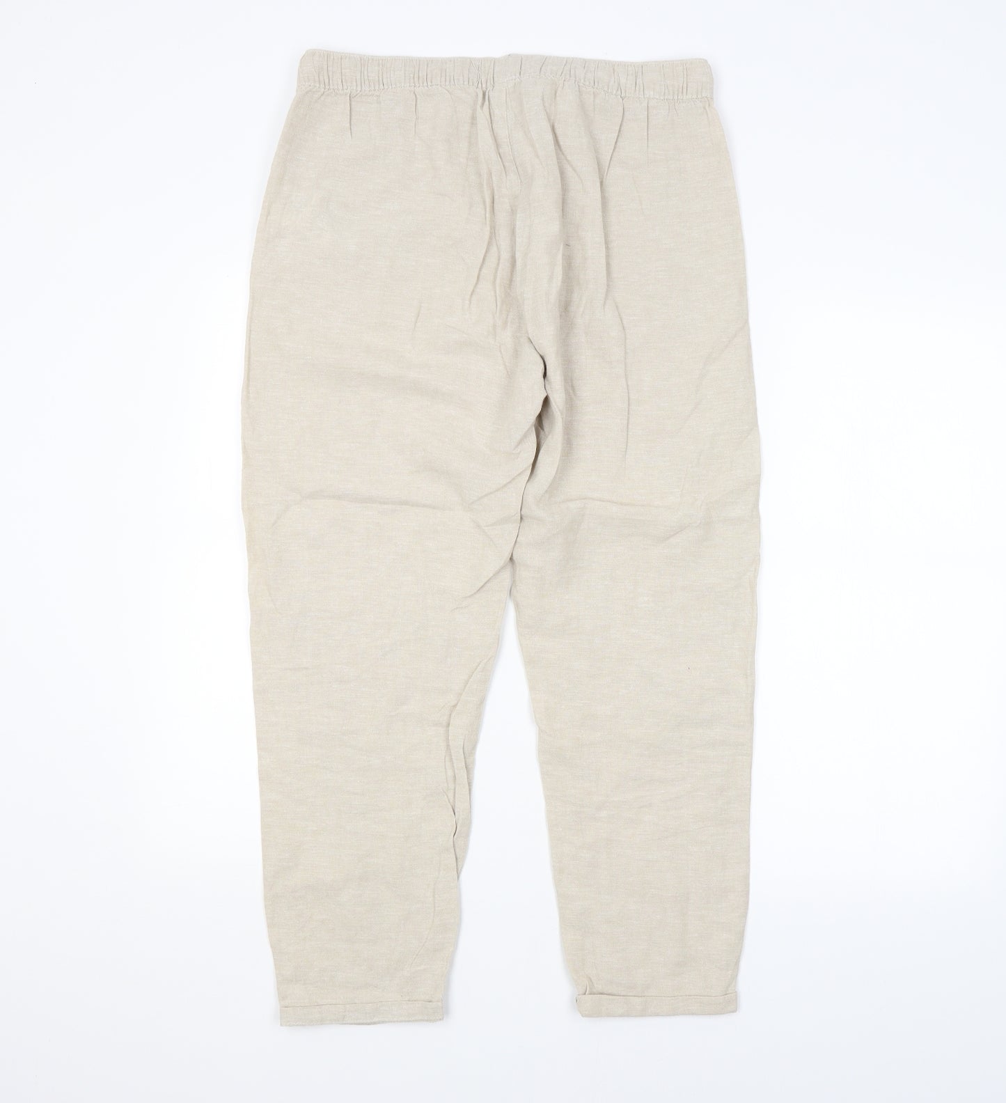 A.M London Womens Beige   Bloomer Trousers Size 12 L28 in