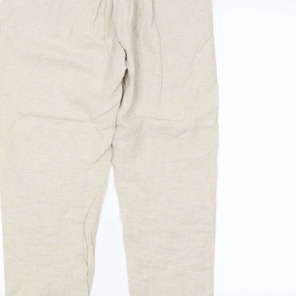 A.M London Womens Beige   Bloomer Trousers Size 12 L28 in