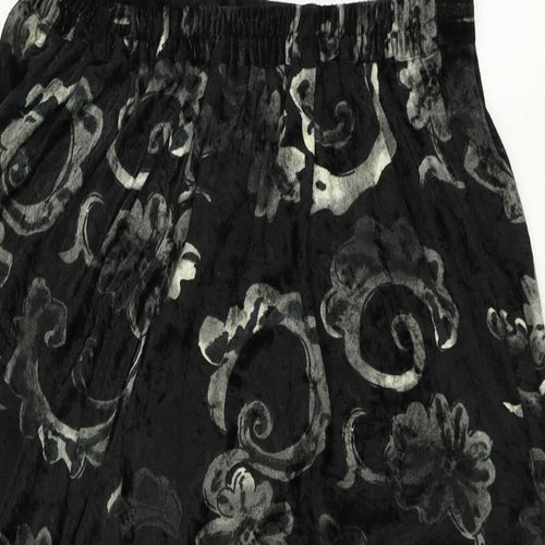 Berkertex Womens Grey Paisley  Pleated Skirt Size 16
