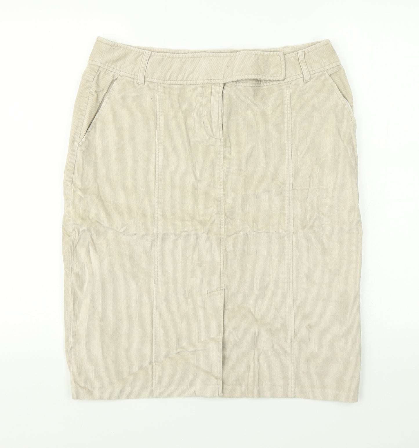 Evie Womens Beige   Straight & Pencil Skirt Size 14