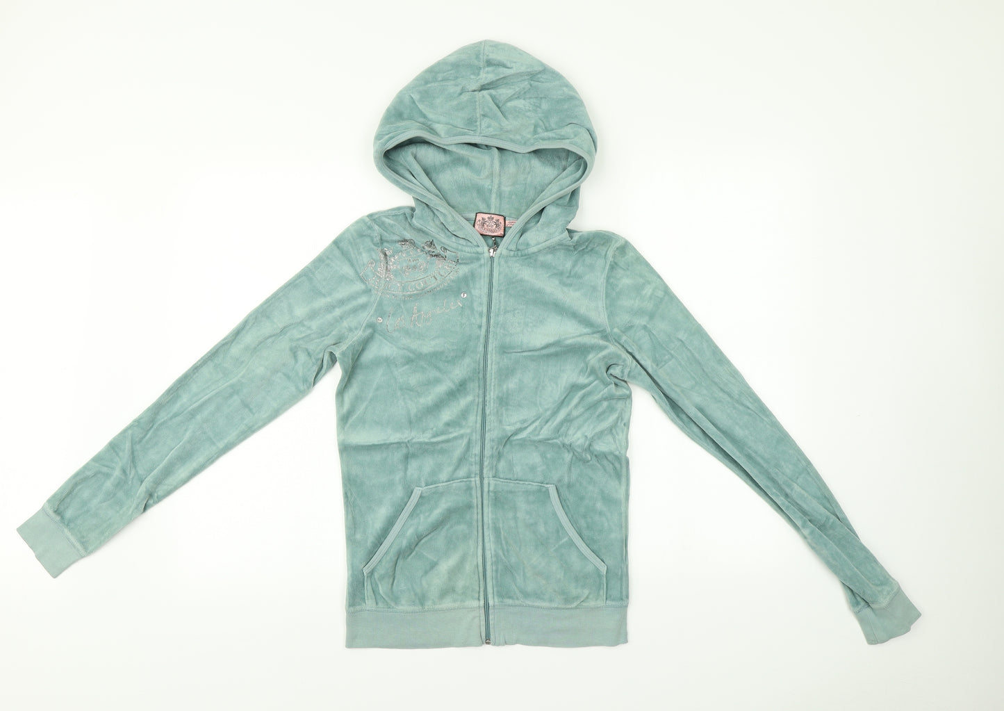 Juicy Couture Womens Blue   Full Zip Hoodie Size M