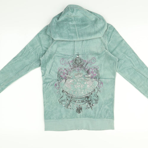 Juicy Couture Womens Blue   Full Zip Hoodie Size M