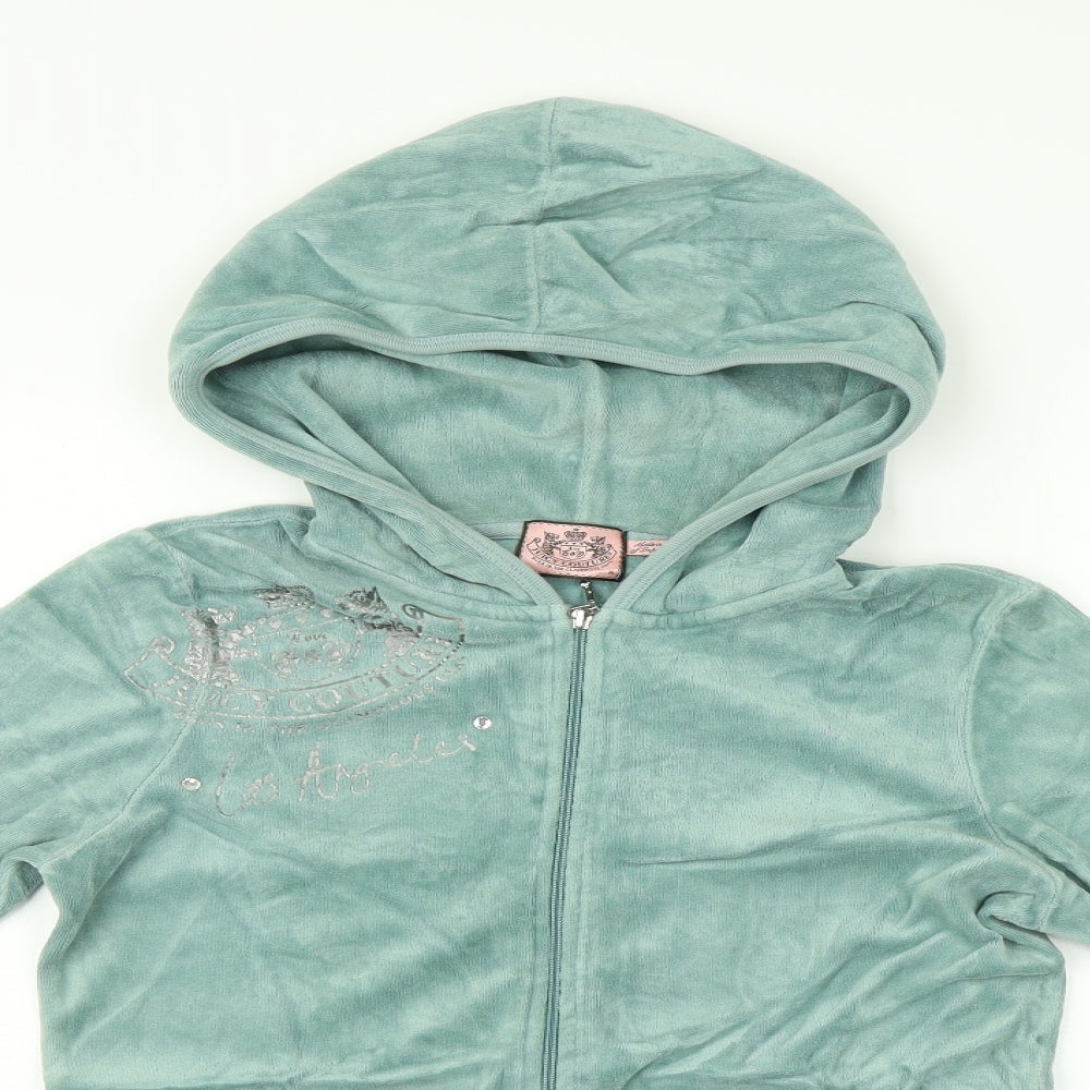 Juicy Couture Womens Blue   Full Zip Hoodie Size M