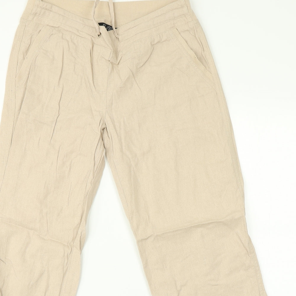 Classic Womens Beige   Trousers  Size 12 L29 in