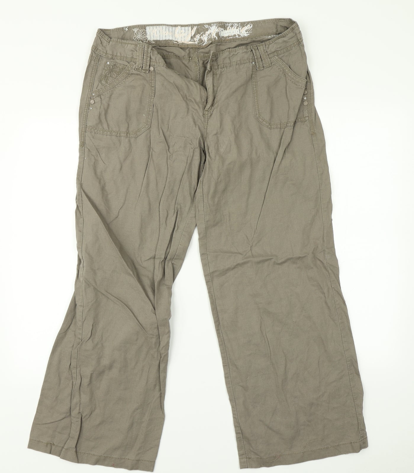 Newlook Womens Grey   Trousers  Size 16 L28 in