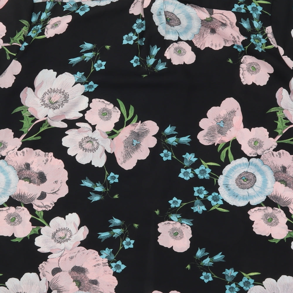 George Womens Multicoloured Floral  Basic Button-Up Size 16
