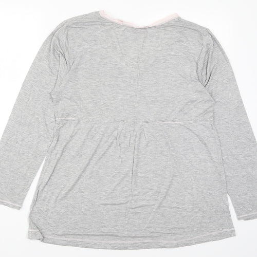 Ellen Tracy Womens Grey   Basic T-Shirt Size L