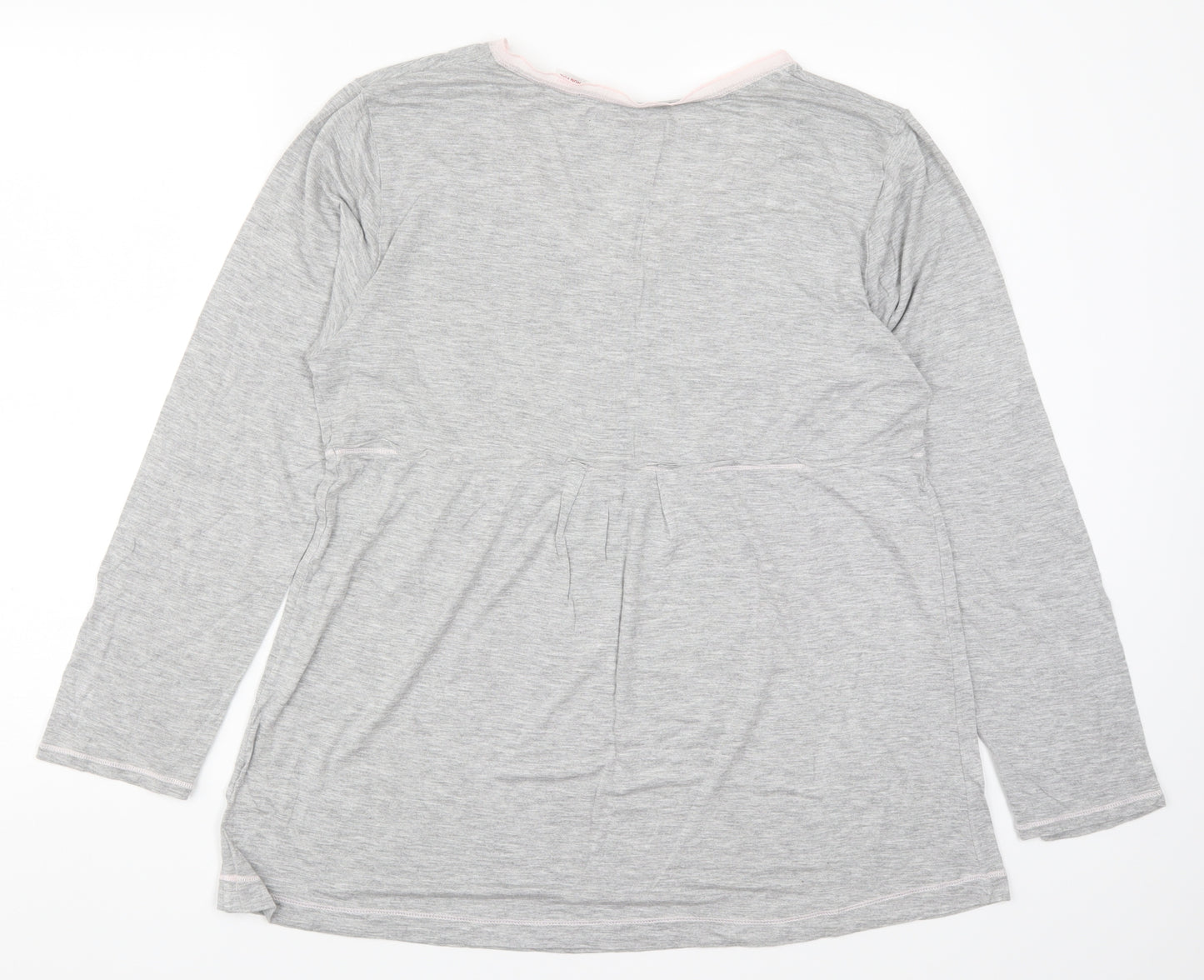 Ellen Tracy Womens Grey   Basic T-Shirt Size L
