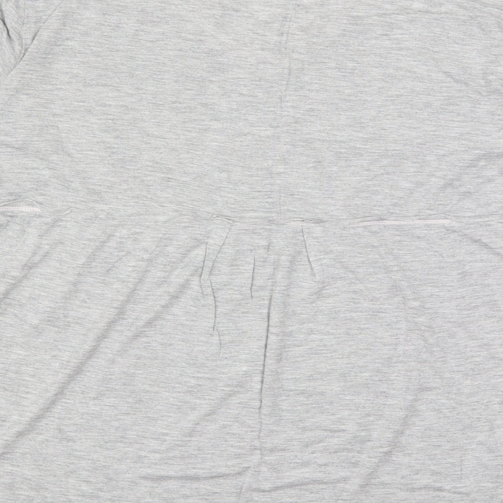 Ellen Tracy Womens Grey   Basic T-Shirt Size L