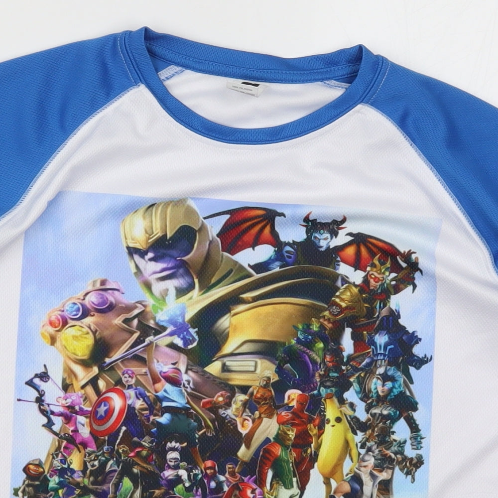 Roly Boys Blue   Basic T-Shirt Size 16 Years  - Fortnite