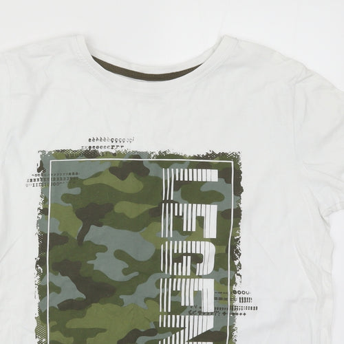Primark Boys White   Basic T-Shirt Size 12-13 Years  - Legend