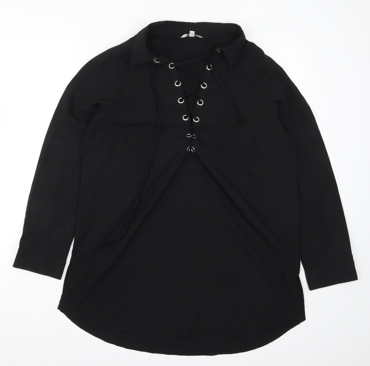 Pep & Co Womens Black   Basic Blouse Size 16