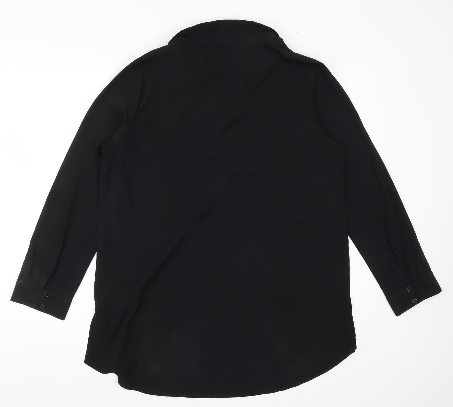 Pep & Co Womens Black   Basic Blouse Size 16