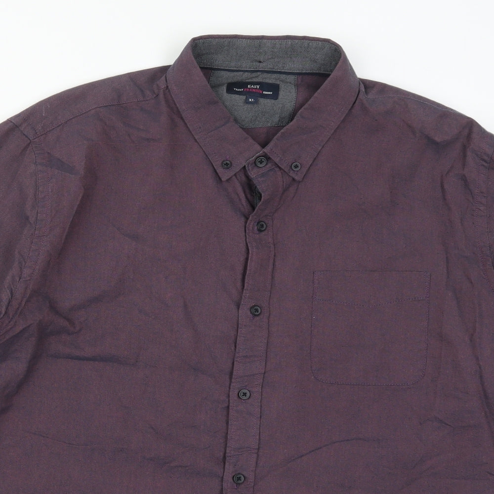 Matalan Mens Purple    Button-Up Size XL