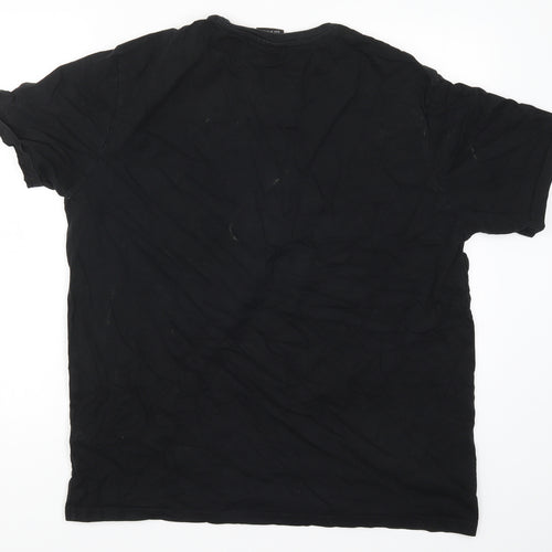 F&F Mens Black    T-Shirt Size XL  - Superman Man of Steel