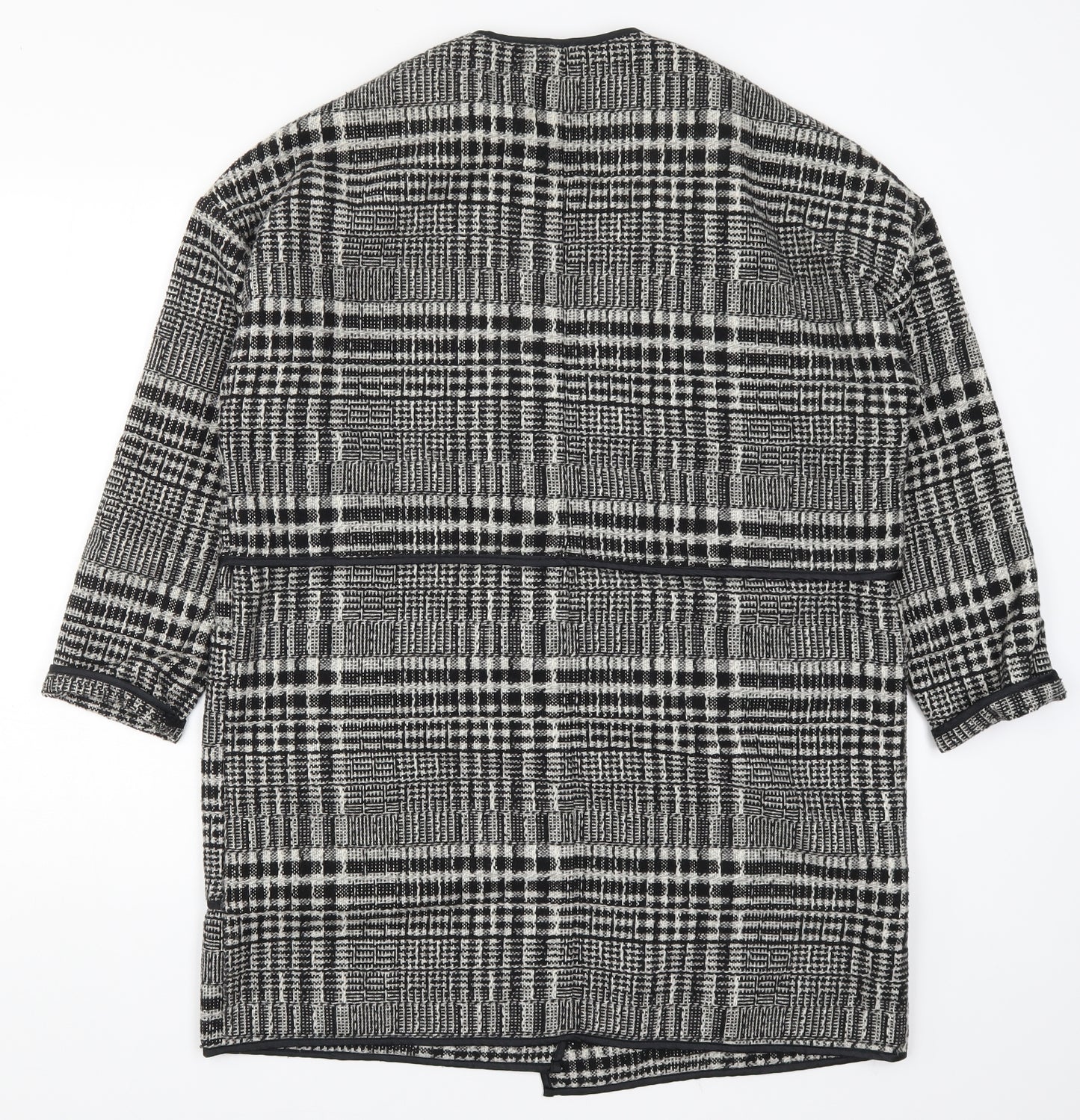 Atmosphere Womens Grey Check  Jacket Coatigan Size 12